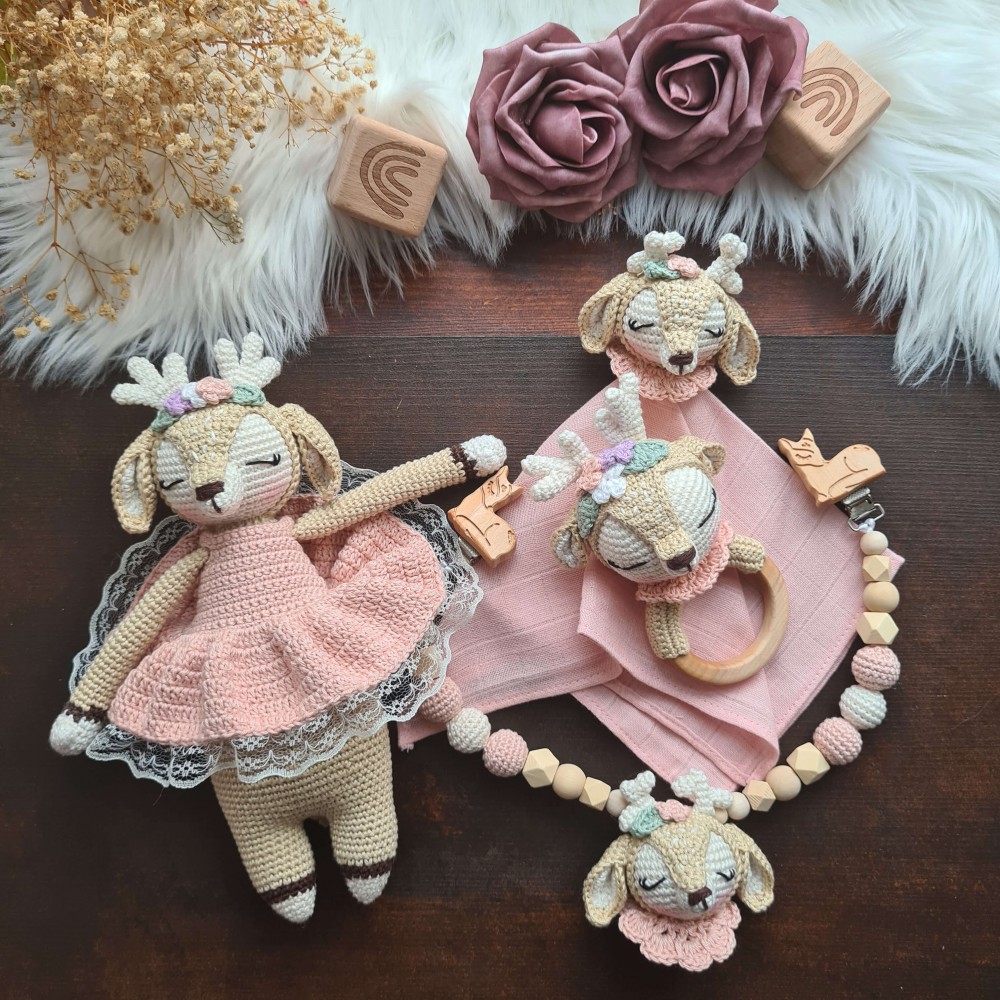 Baby-Set Reh Mathilda puder