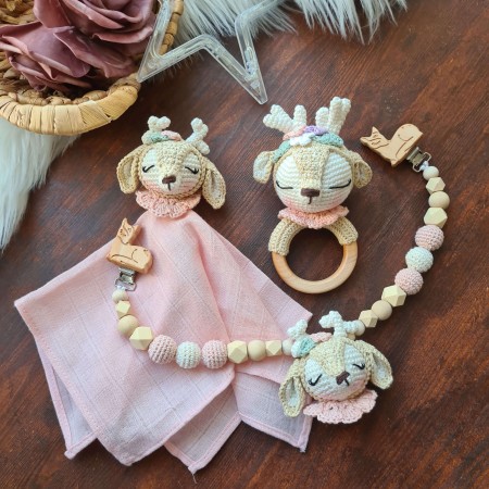 Baby-Set Reh Mathilda puder