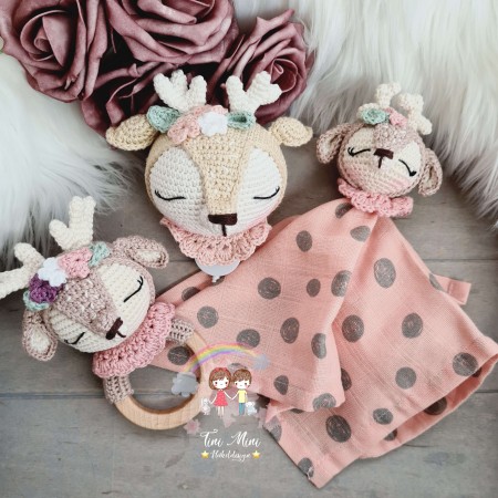 Baby-Set Reh Mathilda rosa