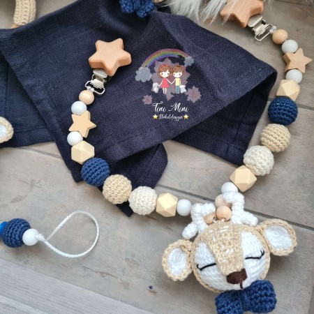 Baby-Set Reh dunkelblau