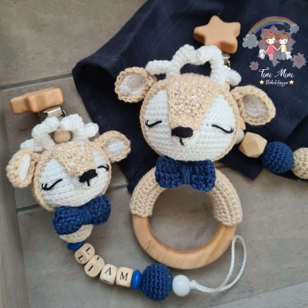 Baby-Set Reh dunkelblau