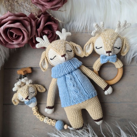 Baby-Set Reh blau