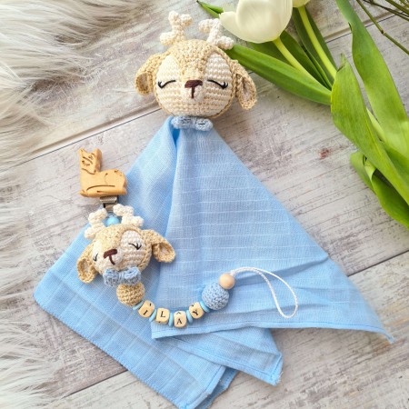 Baby-Set Reh blau