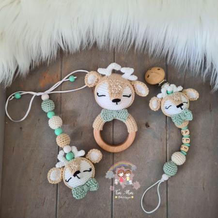 Baby-Set Reh beige-mint