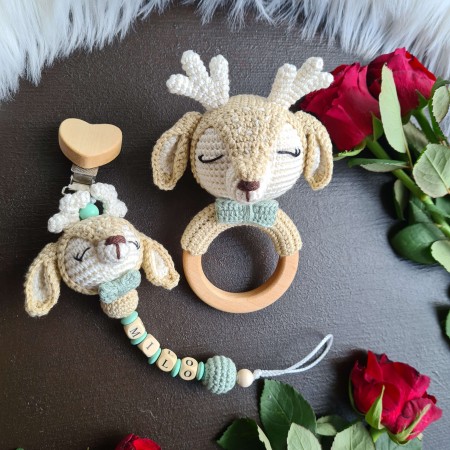 Baby-Set Reh beige-mint