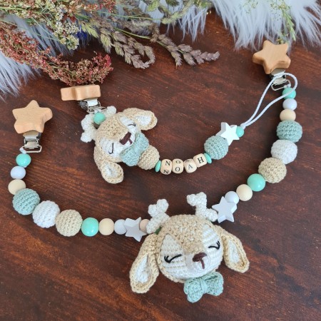 Baby-Set Reh beige-mint