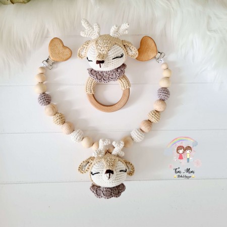 Baby-Set Reh beige-taube