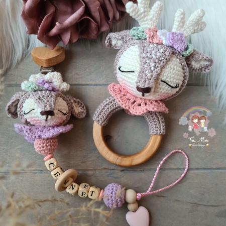 Baby-Set Reh flieder
