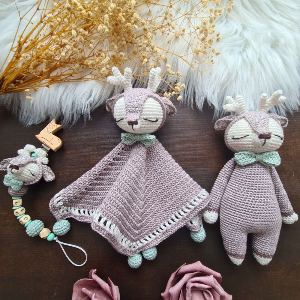 Baby-Set Reh taube-mint