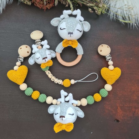 Baby-Set Reh senf