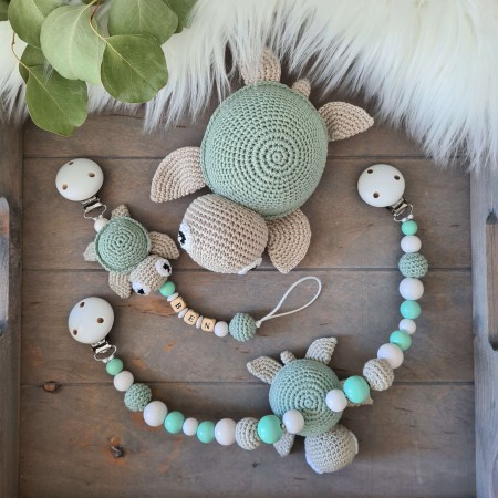 Baby-Set Schildkröte mint