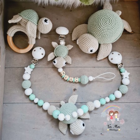 Baby-Set Schildkröte mint