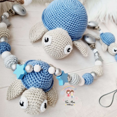 Baby-Set Schildkröte blau