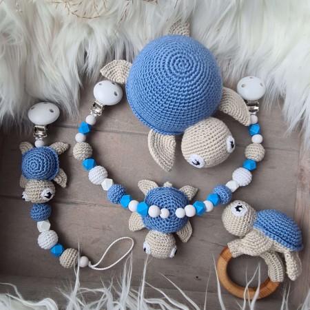 Baby-Set Schildkröte blau