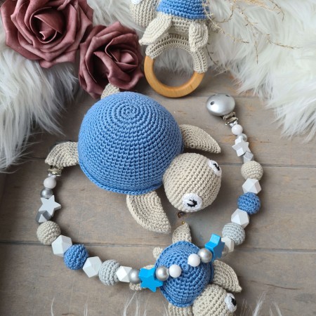 Baby-Set Schildkröte blau