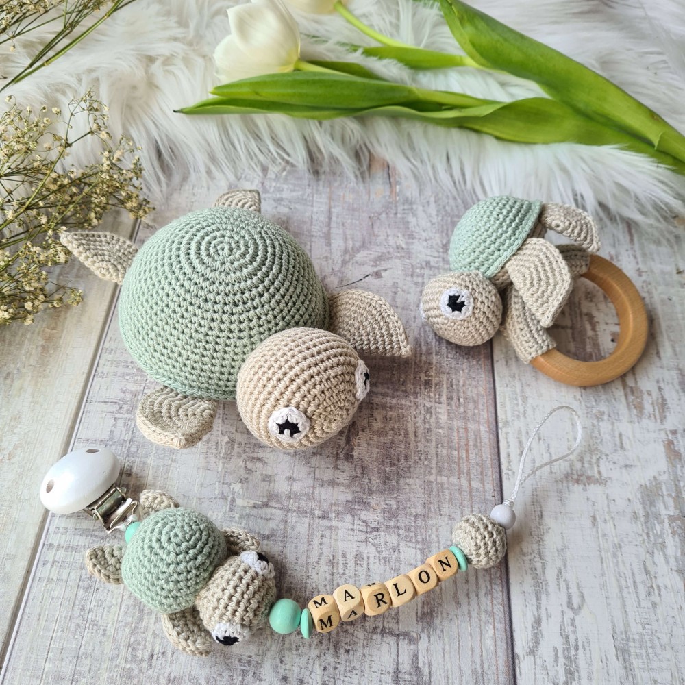 Baby-Set Schildkröte mint