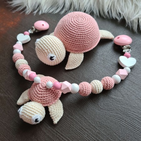 Baby-Set Schildkröte rosa