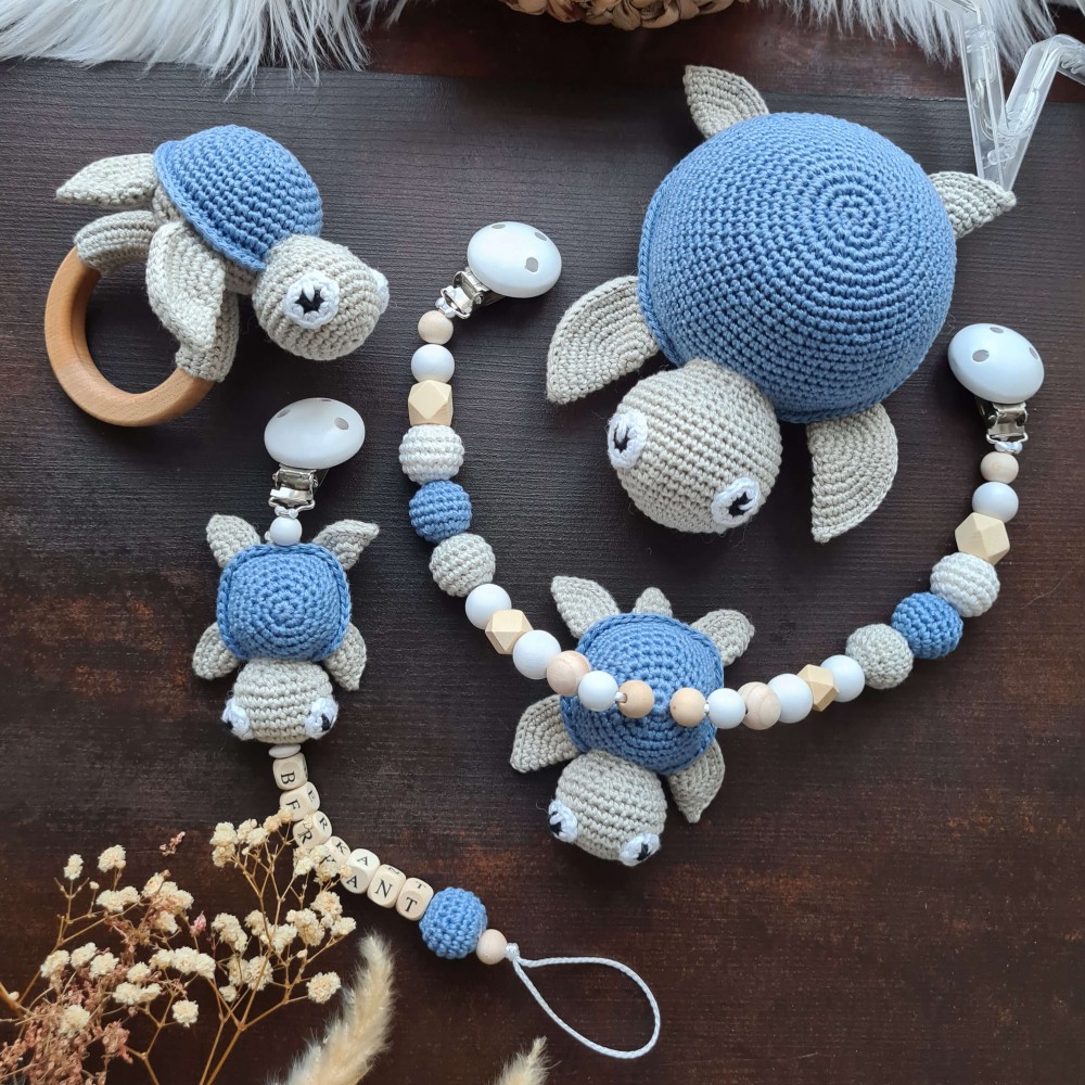 Baby-Set Schildkröte blau
