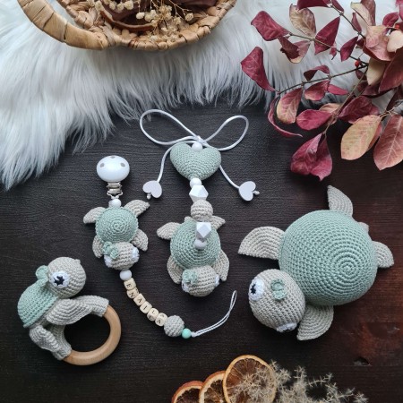 Baby-Set Schildkröte mint