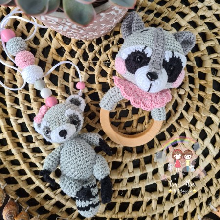 Baby-Set Waschbär Elefant