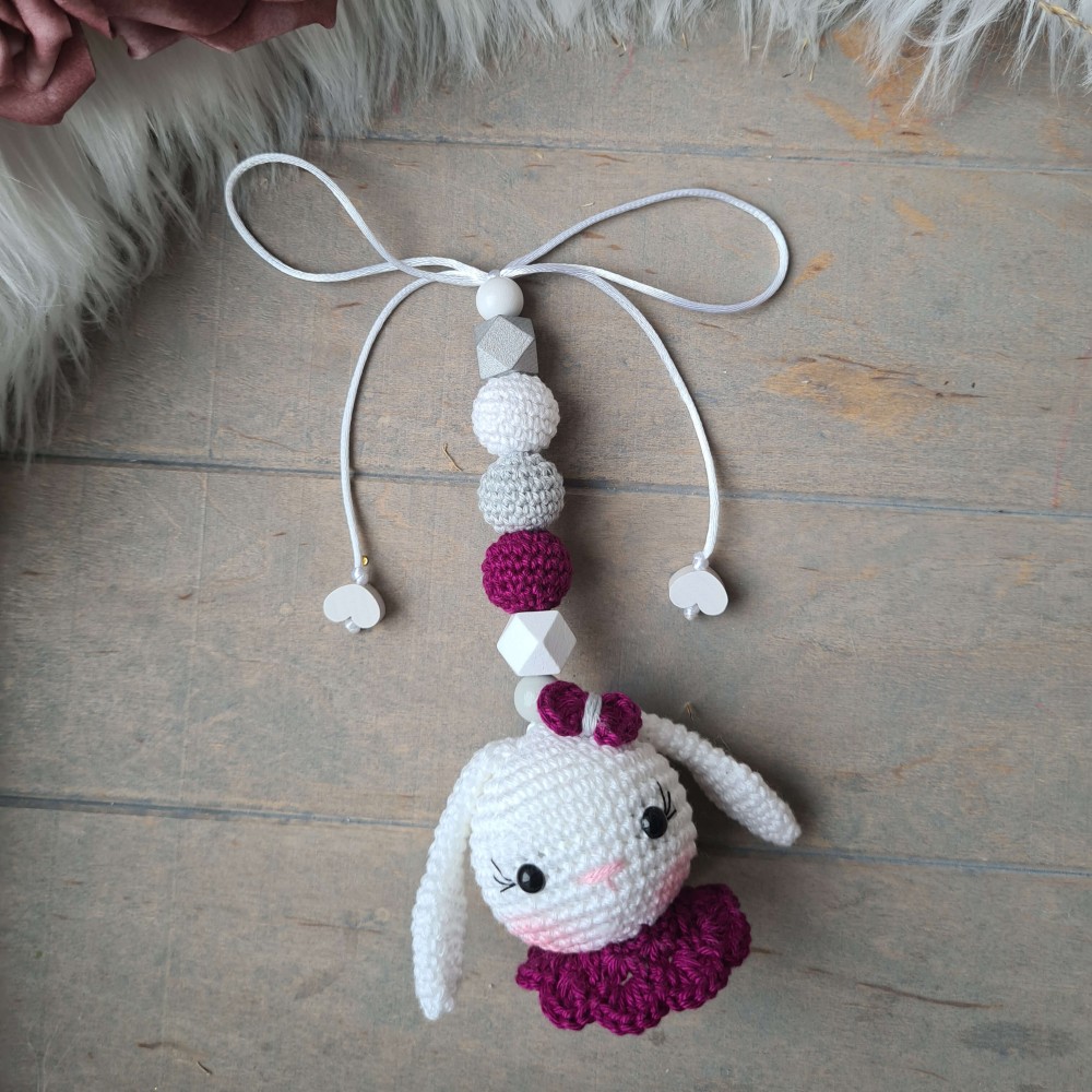 Babyschalen-Anhänger Hase Schlappohren