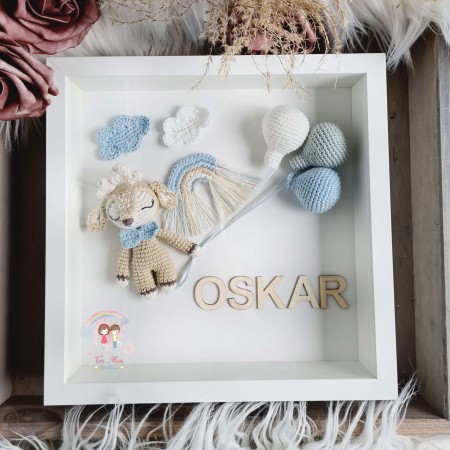 Bilderrahmen Reh für Jungen