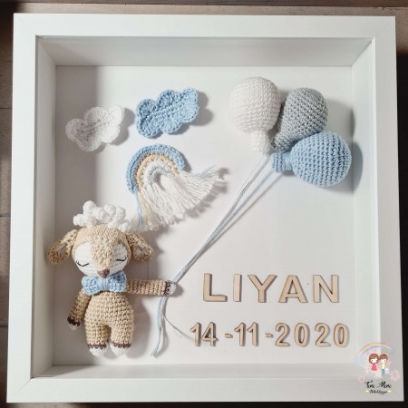 Bilderrahmen Reh für Jungen