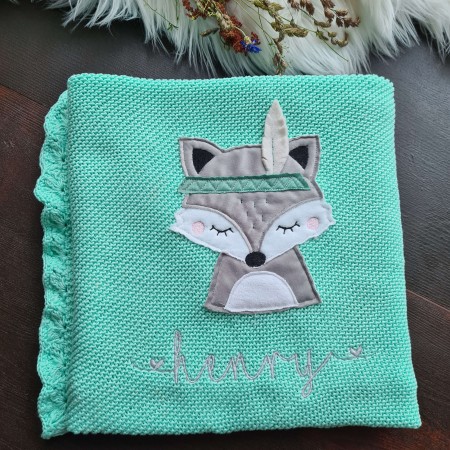 Decke gehäkelt Fuchs- verschiedene Farben