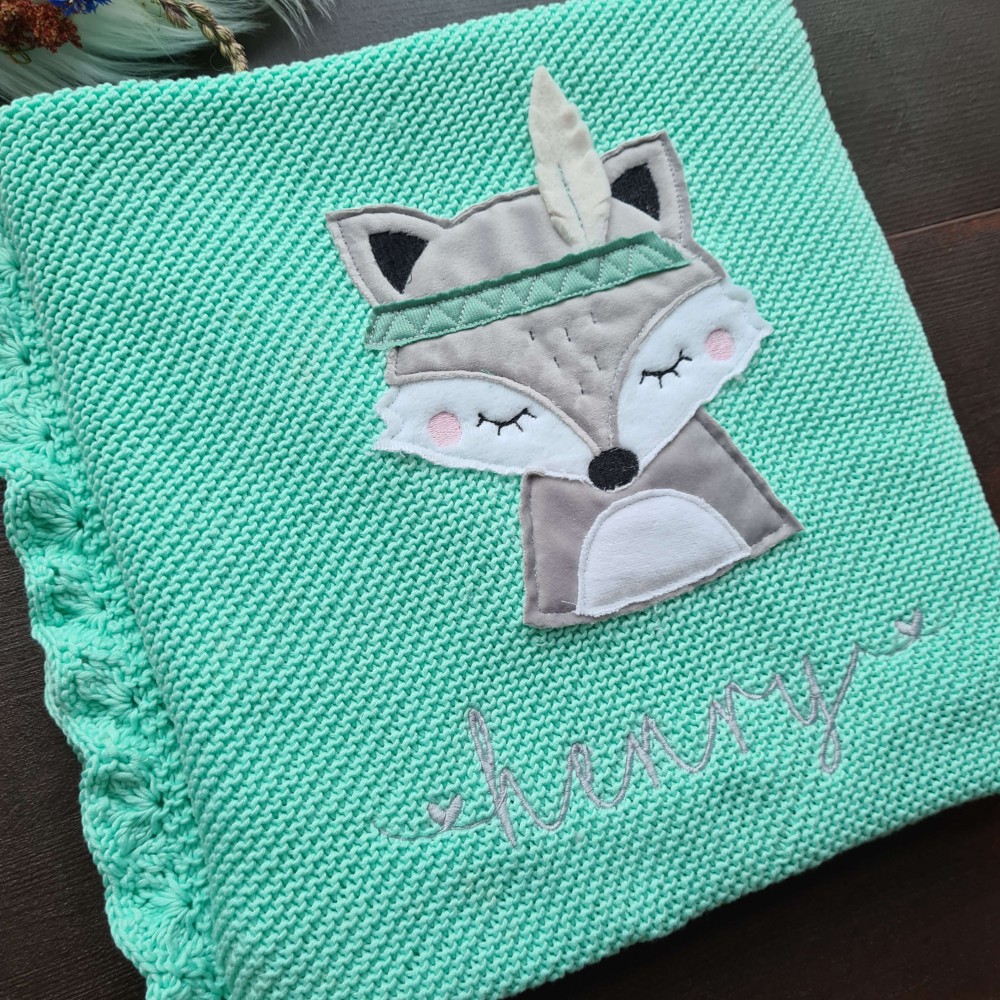 Decke gehäkelt Fuchs- verschiedene Farben