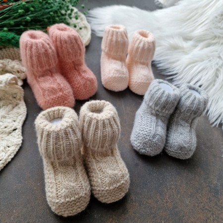 Baby Strick-Schuhe - verschiedene Farben