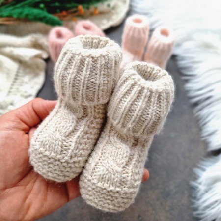 Baby Strick-Schuhe - verschiedene Farben