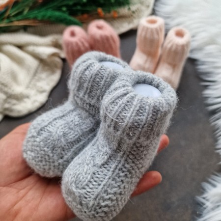 Baby Strick-Schuhe - verschiedene Farben