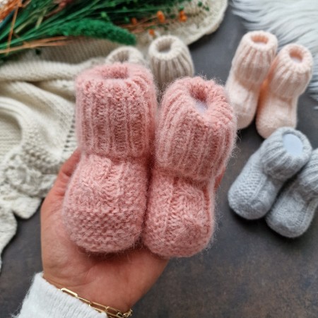 Baby Strick-Schuhe - verschiedene Farben