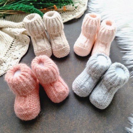 Baby Strick-Schuhe - verschiedene Farben