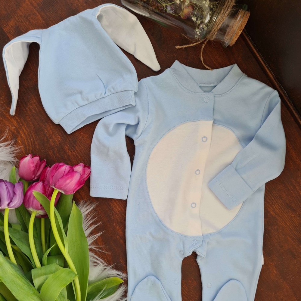 Baby Set Hase - hellblau