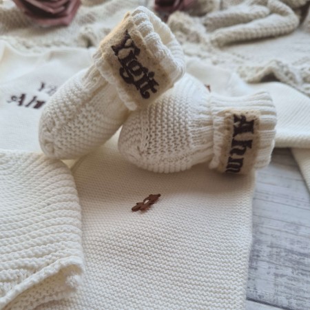 Baby Strickjacken-Set - weiß