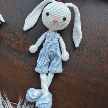 Kuscheltier Hase mit Lathose - weitere Farben // Spieluhr
