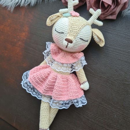 Kuscheltier Reh Mathilda lange Beine weitere Farben  // Spieluhr