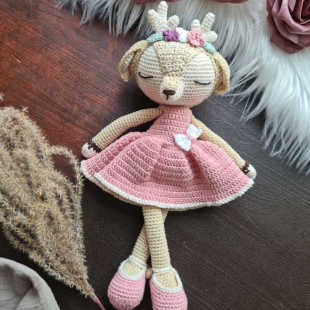 Kuscheltier Reh Mathilda lange Beine weitere Farben  // Spieluhr