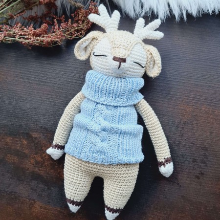 Kuscheltier Reh mit Pulunder - weitere Farben // Spieluhr