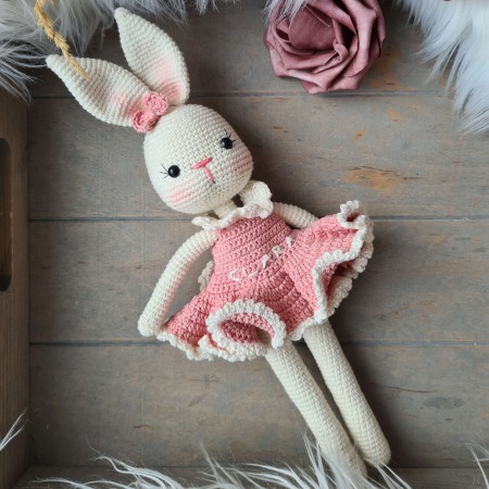 Kuscheltier Hase lange Beine - weitere Farben // Spieluhr