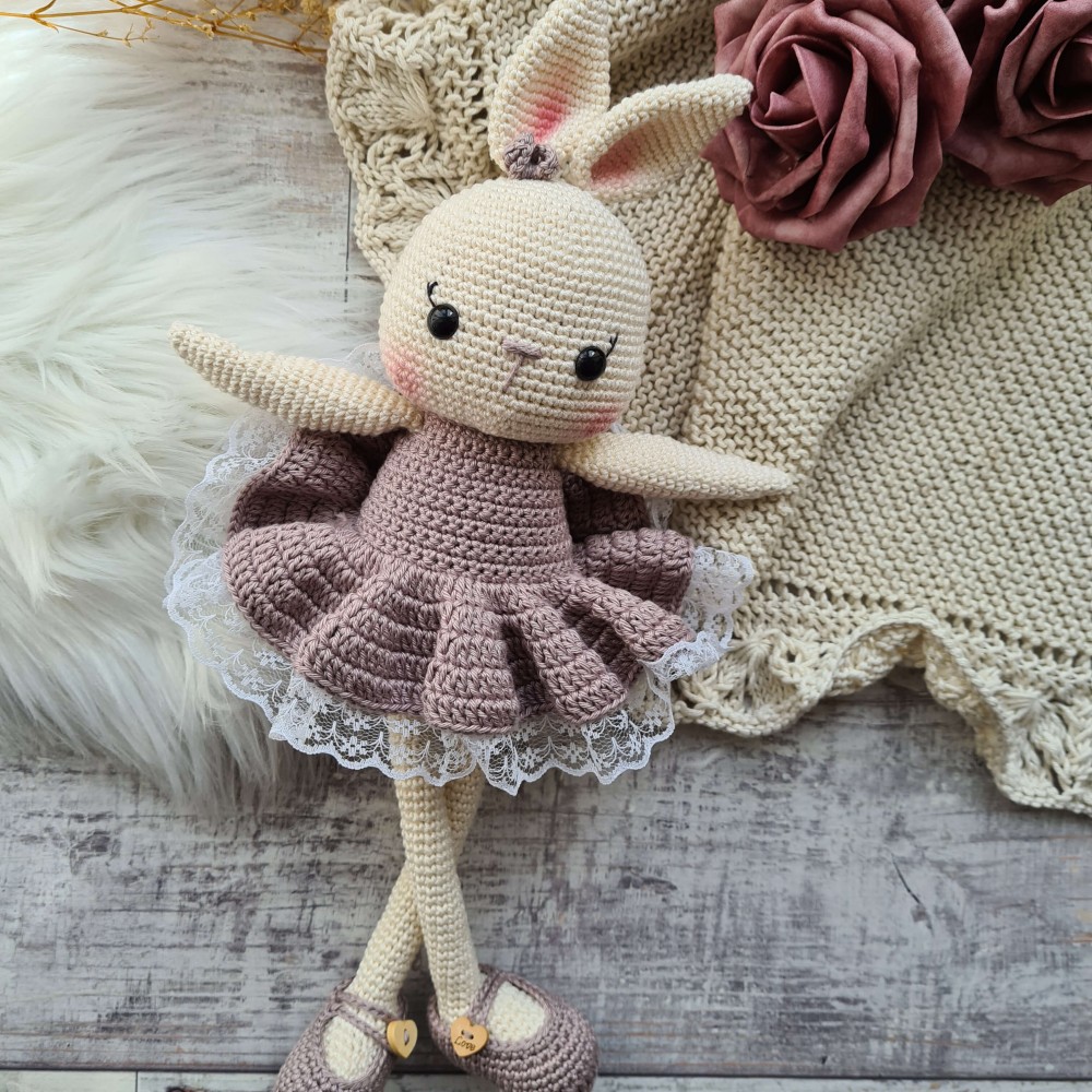 Kuscheltier Hase lange Beine - weitere Farben // Spieluhr