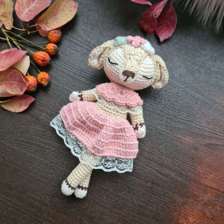 Kuscheltier Reh Mini mit Spitze