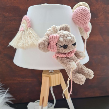 NachttischLampe Plüsch Reh