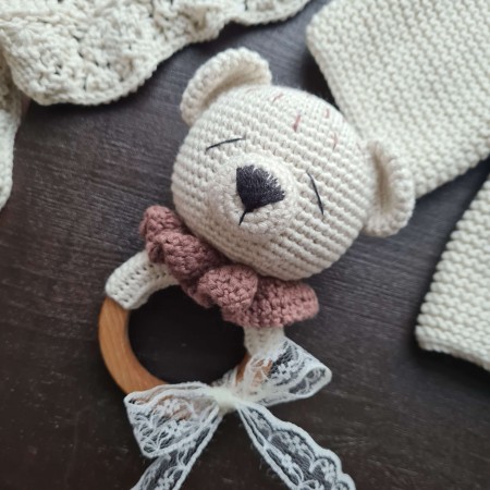 Baby Strickjacken-Set - Bär