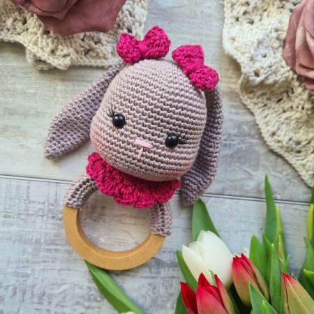 Rassel Hase Schlappohren - verschiedene Farben