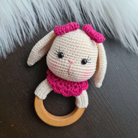 Rassel Hase Schlappohren - verschiedene Farben