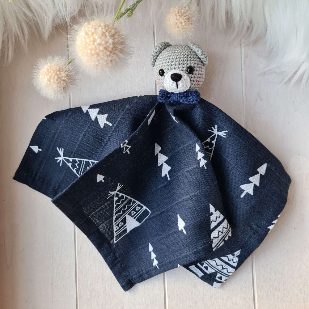 Schnuffeltuch Boho Bär