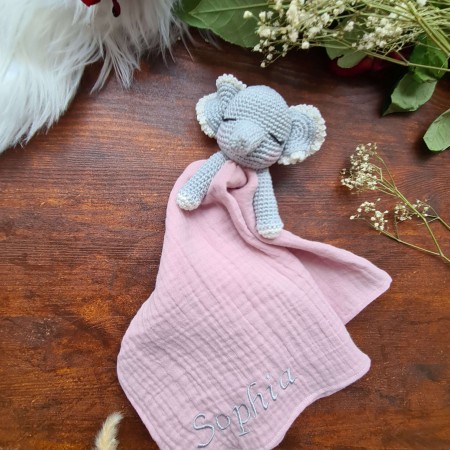 Schnuffeltuch Elefant mit Arme