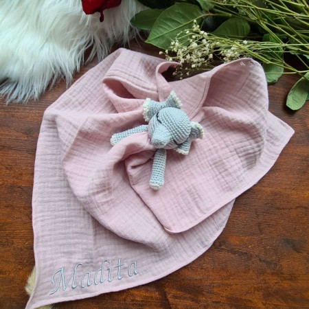 Schnuffeltuch Elefant mit Arme